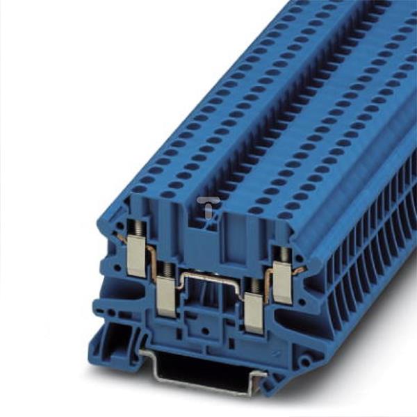 Złączka szynowa 4-przewodowa 2,5mm2 niebieska Ex UT 2,5-QUATTRO B 3044555