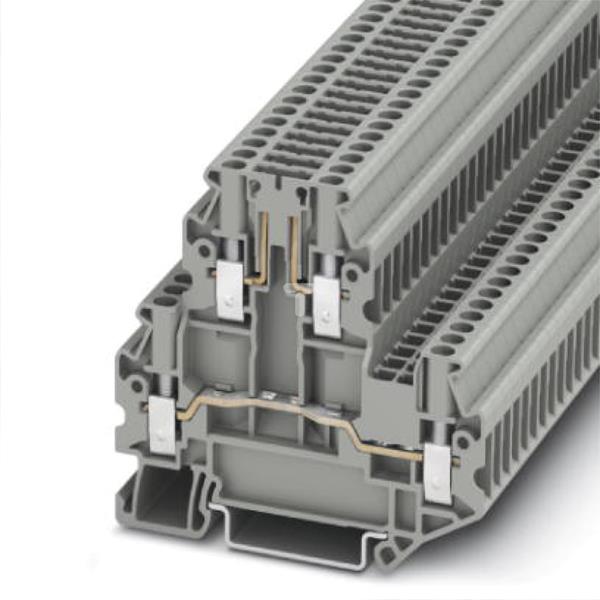 Złączka szynowa rozłączalna 4-przewodowa 2,5mm2 szara UTTB 2,5-TG-P/P 3044644