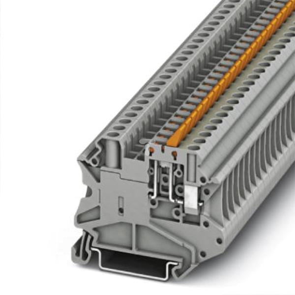 Złączka przelotowa 2-przewodowa z odłącznikiem nożowym 4mm2 szara UT 4-MTL 3046144