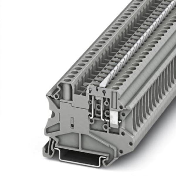Złączka przelotowa 2-przewodowa z odłącznikiem nożowym 4mm2 szara UT 4-MTL KNIFE-W 3046148