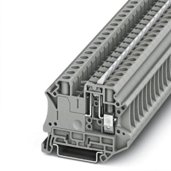 Złączka przelotowa 2-przewodowa z odłącznikiem nożowym 6mm2 szara UT 6-MTL P/P KNI 3046151