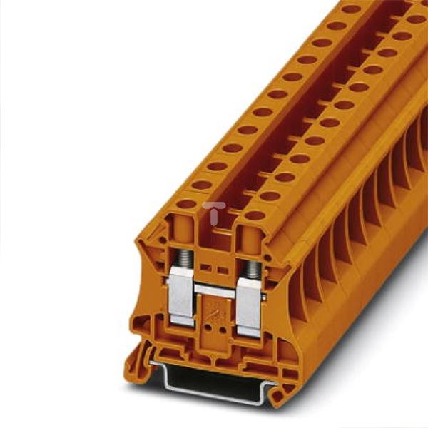 Złączka szynowa 2-przewodowa 10mm2 pomarańczowa Ex UT 10 OG 3046281