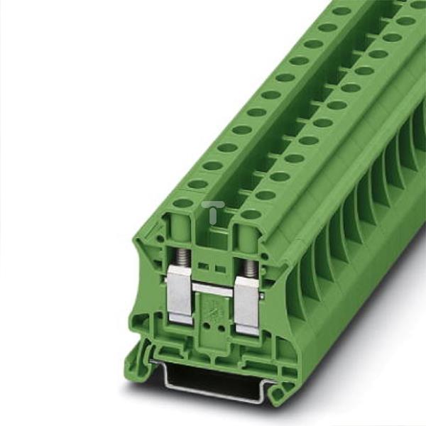 Złączka szynowa 2-przewodowa 10mm2 zielona Ex UT 10 GN 3046333