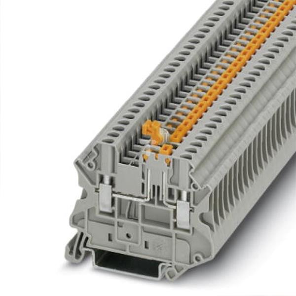 Złączka przelotowa 2-przewodowa z odłącznikiem nożowym 2,5mm2 szara UT 2,5-MT-P/P 3046375