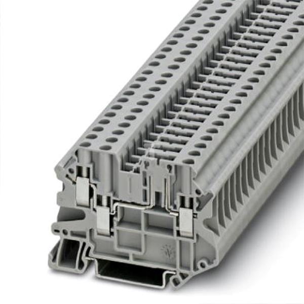 Złączka szynowa rozłączalna 3-przewodowa 4mm2 szara UT 4-TWIN-TG P/P 3046605