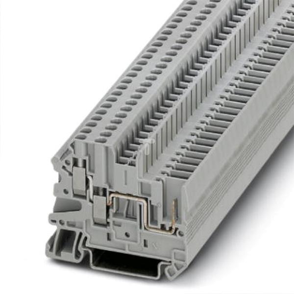 Złączka szynowa 3-przewodowa 2,5mm2 śrubowa/wtykowa szara UT 2,5-TWIN/1P 3060490
