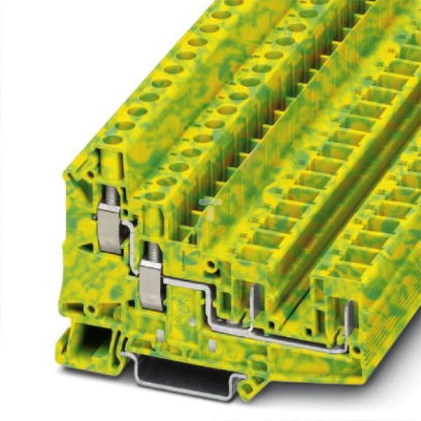 Złączka szynowa ochronna 6mm2 śrubowa/wtykowa zielono-żółta UT 6-QUATTRO/2P- 3060584