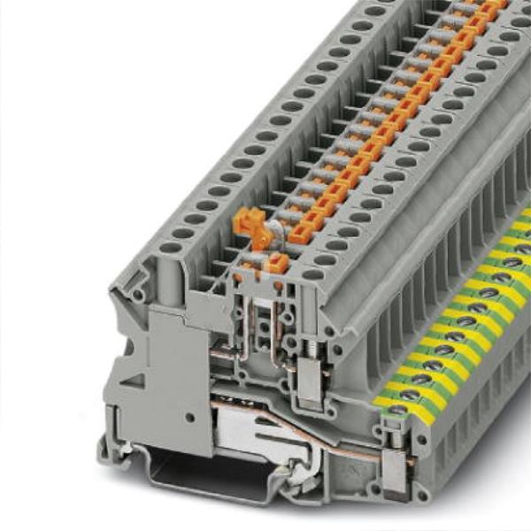 Złączka szynowa ochronna rozłączalna 4mm2 szara UT 4-PE/MT 3070011