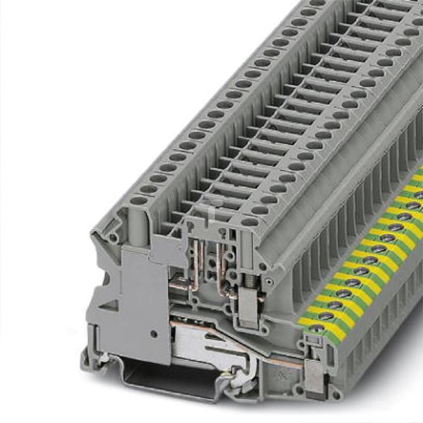 Złączka szynowa ochronna 4mm2 szara UT 4-PE/TG 3070024