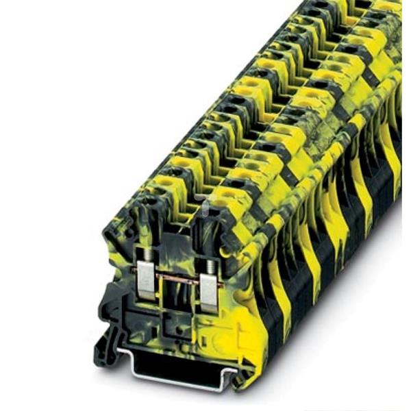 Złączka szynowa 2-przewodowa 2,5mm2 czarno-żółta Ex UT 2,5-FE 3245121