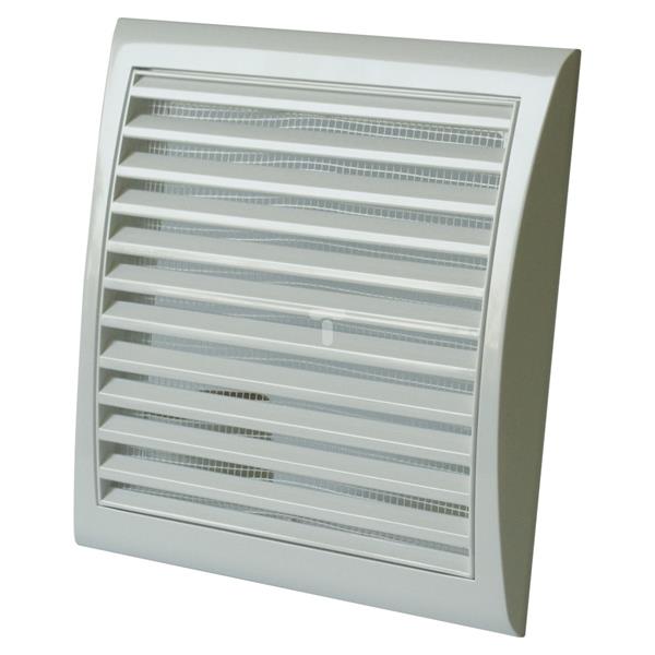 Kratka wentylacyjna z siatką 154x150mm brąz MW103BR