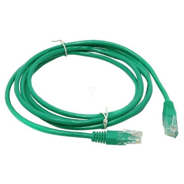 Kabel krosowy (Patch Cord) U/UTP kat.6 zielony 1m LSOH 051858