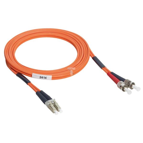 Patch cord światłowodowy LC/ST duplex MM 50/125 OM2 LSOH 2m 033065