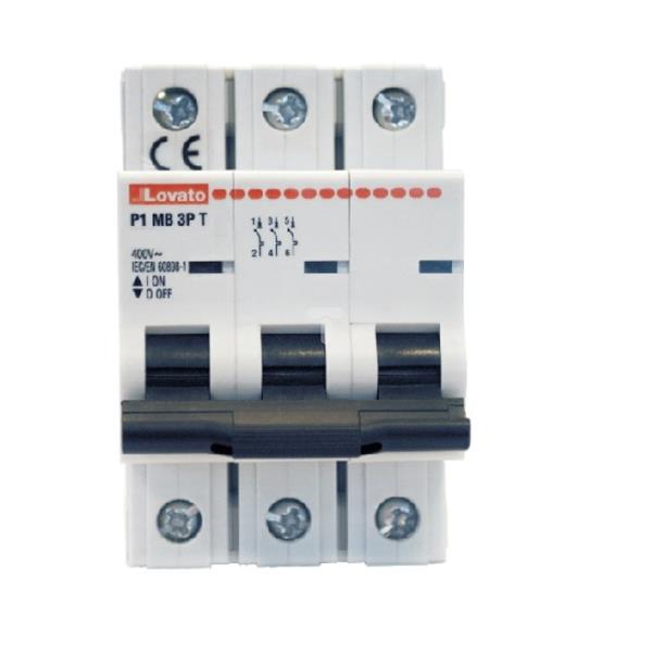 Ogranicznik mocy 3P 6A 10kA P1MB3PT06