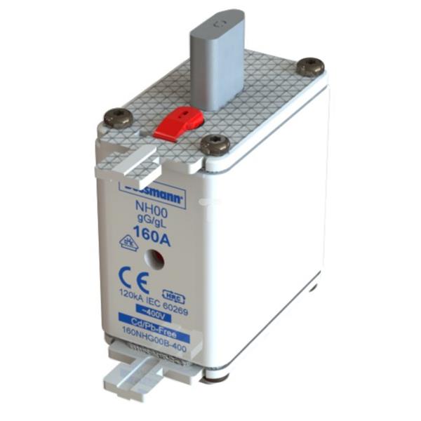 Wkładka NH00 160A 400V gL/gG podwójny wskaźnik 160NHG00B-400