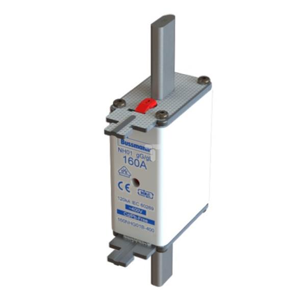 Wkładka NH01 160A 400V gL/gG podwójny wskaźnik 160NHG01B-400
