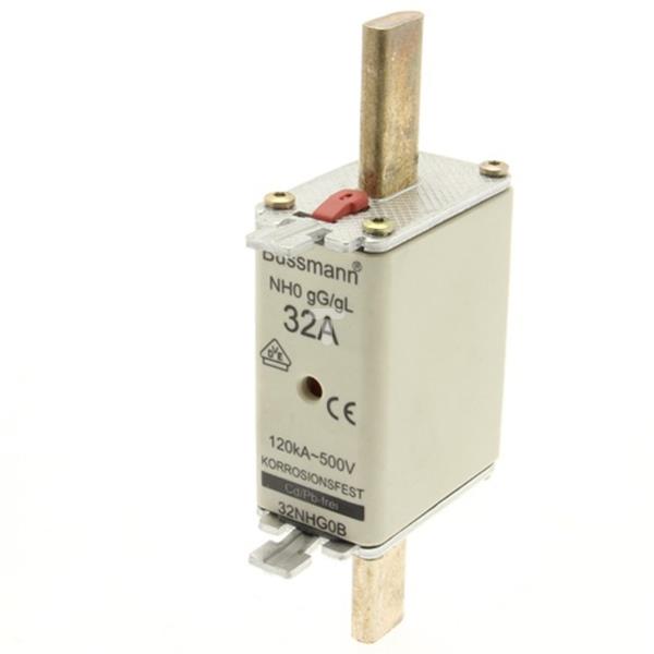 Wkładka NH0 32A 500V gL/gG podwójny wskaźnik 32NHG0B