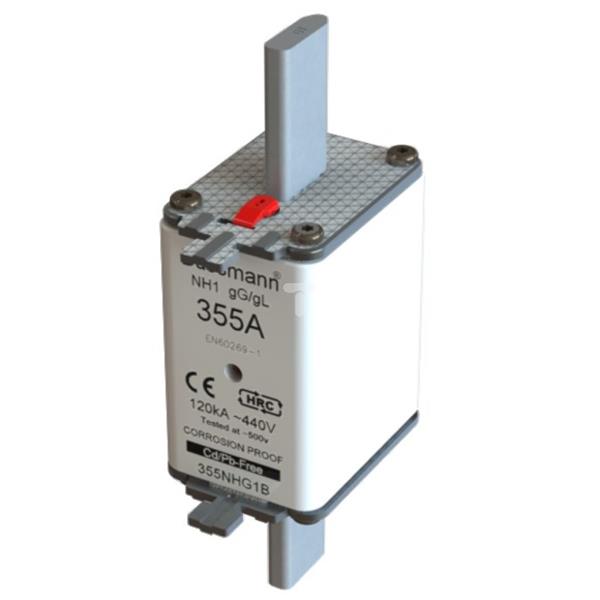 Wkładka NH1 355A 500V gL/gG podwójny wskaźnik 355NHG1B