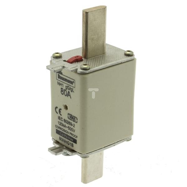 Wkładka NH1 80A 500V gL/gG podwójny wskaźnik 80NHG1B