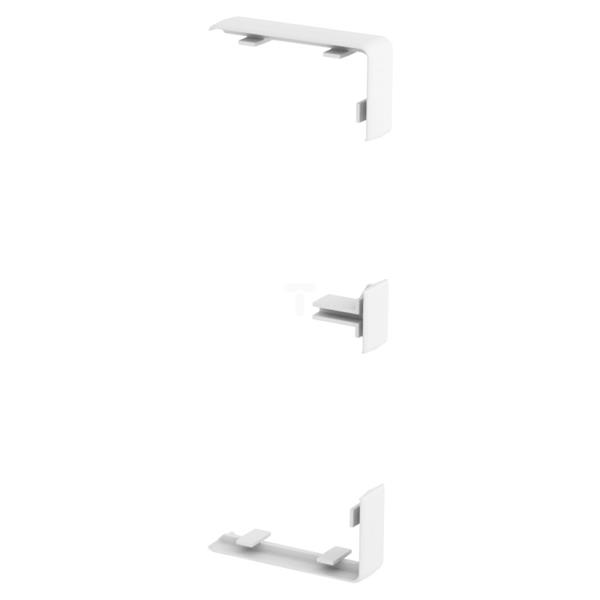 Pokrywa styku kanału do RAPID 45-2 100/165mm 168x55x15 GK-KS45-1RW biała 6113020