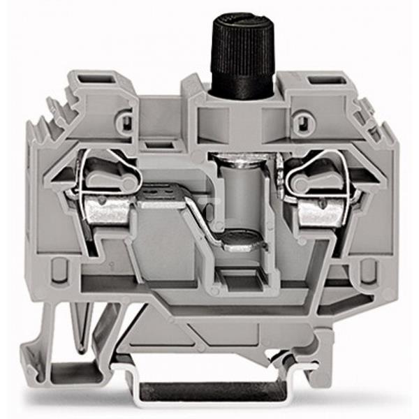 Złączka szynowa bezpiecznikowa 6mm2 szara 282-120