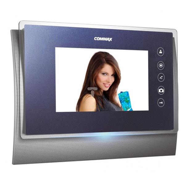 Monitor wideodomofonowy kolorowy LCD 7 cali bezsłuchawkowy Blue Crystal niebieski interkom pamięć CDV-70UM blue