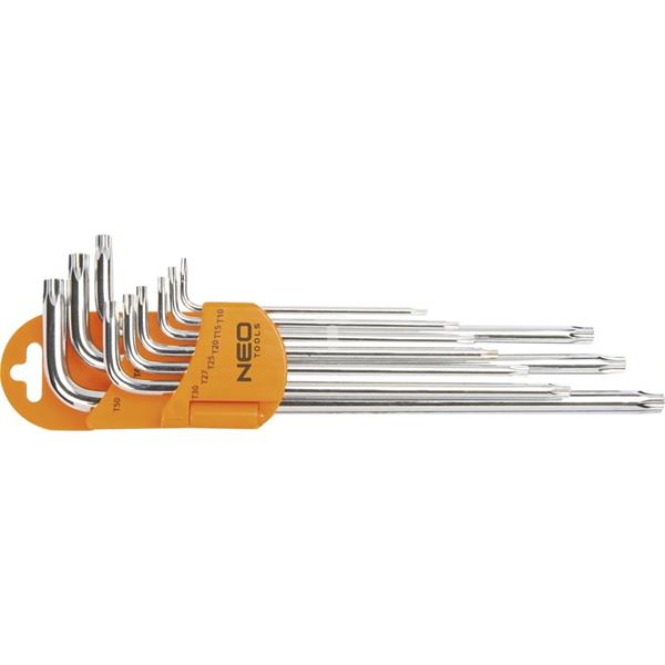 Klucze Torx, z magnesem /zestaw 9 szt./ 09-526