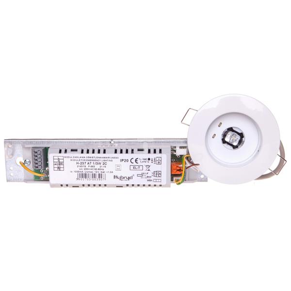 Oprawa awaryjna 3W 2h IP20 Ikl. OWA ROAD PLUS AT 2C LED3 9003 autotest 2427