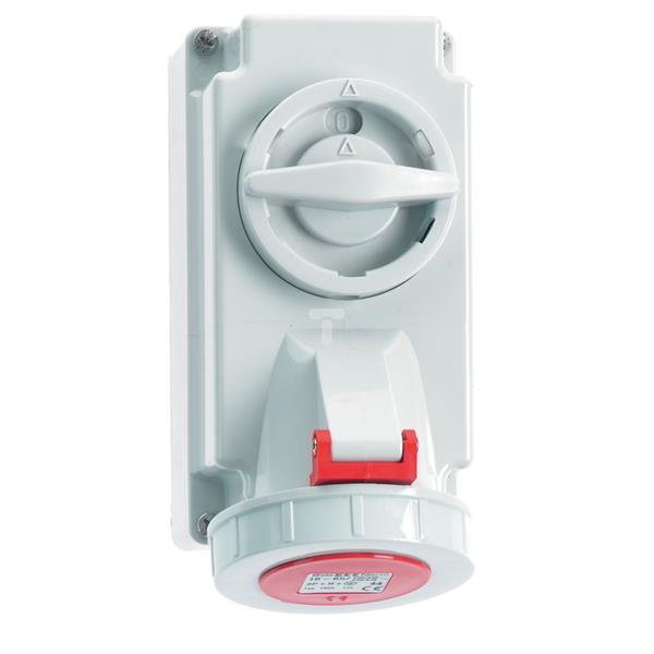 Gniazdo stałe QC z wyłącznikiem 16A 5p 400V 6h IP67 1625