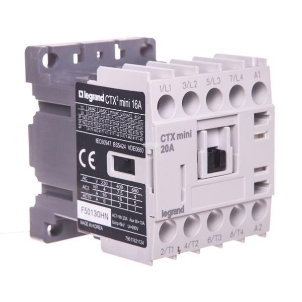 Stycznik mocy 16A 4P 24V AC 0Z 0R CTX3 MINI 417140