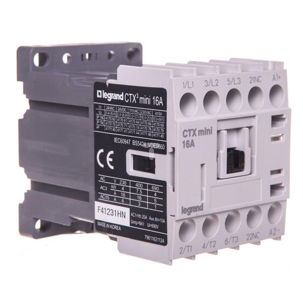 Stycznik mocy 16A 3P 24V DC 0Z 1R CTX3 MINI 417071