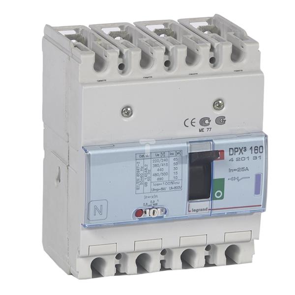 Wyłącznik mocy 25A 4P 50kA DPX3 160 420131