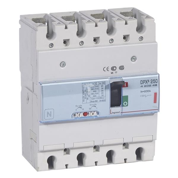 Wyłącznik mocy 200A 4P 36kA DPX3 250 420248