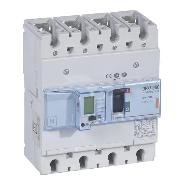Wyłącznik mocy 100A 4P 25kA DPX3 250 EL+P 420415