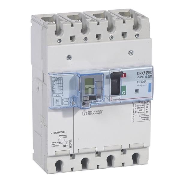 Wyłącznik mocy 100A 4P 70kA DPX3 250+BL.R 420625