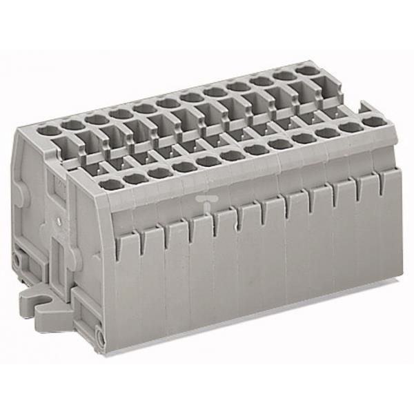 Listwa zaciskowa 2-przewodowa 2,5mm2 2-torowaszara z mocowanie śrubowe 869-102 
