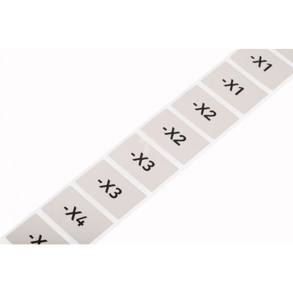 Tabliczki na przycisk 26,5x18mm srebrne 1000szt. / rolka 210-850