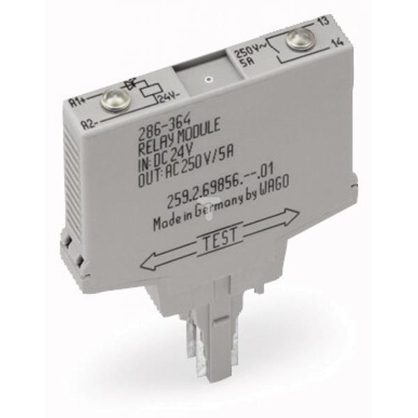 Moduł przekaźnikowy 20mm 24V DC 2p 286-312