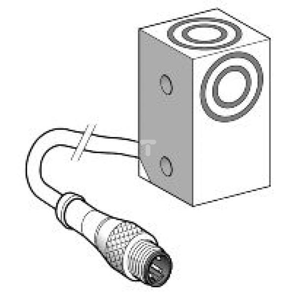 Czujnik indukcyjny XSE 26x26x45, plastik, Sn10mm, 12...48 V DC, M12 2m XSEC1071334