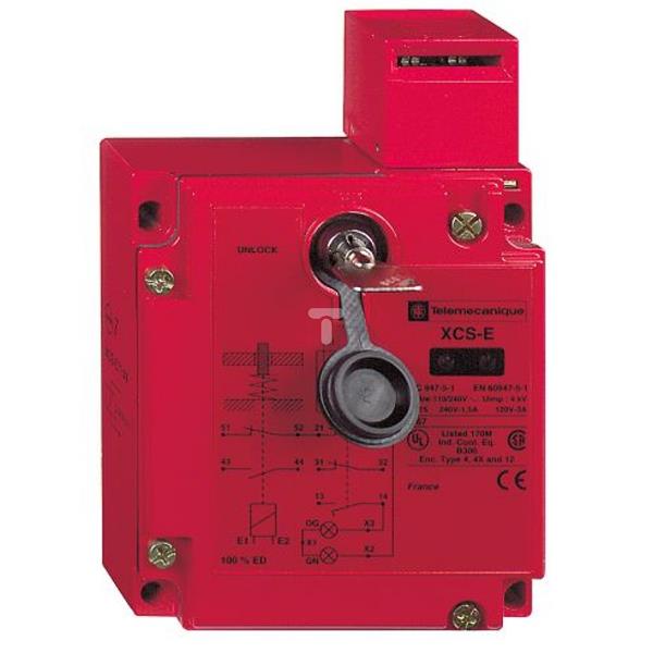 Łącznik bezpieczeństwa metal. XCSE, 1NC+2NO-dział. wolne- 2wej. gwint. 1/2cali NPT-110/120V XCSE5333