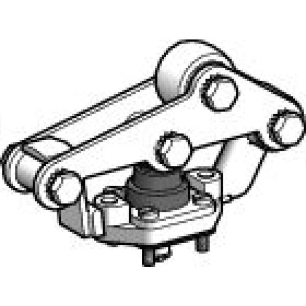 Głowica łącznika krańcowego ZC1AC, dźw. z rolką ułożyskowaną ZC1AC009