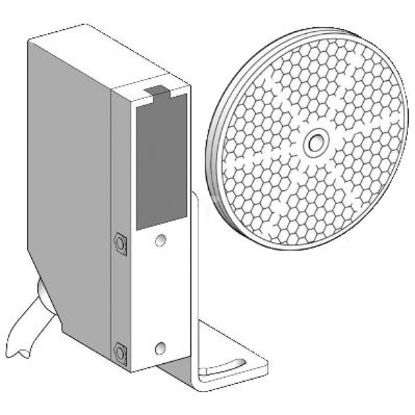 Czujnik fotoelektryczny, XUL, refleks., Sn 6m, 24..240VAC/DC, przew. 10m XULM06031L10