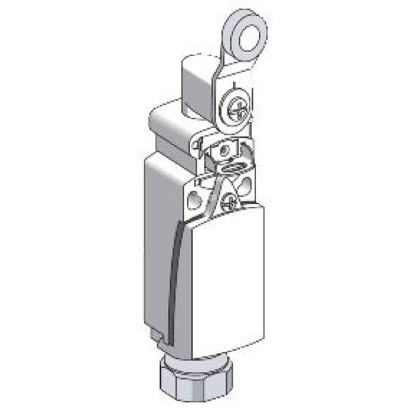 Łącznik krańcowy XCDR, dźw. z rolką stalową, 1NC+1NO, migowe, 1/2NPT XCDR2119N12