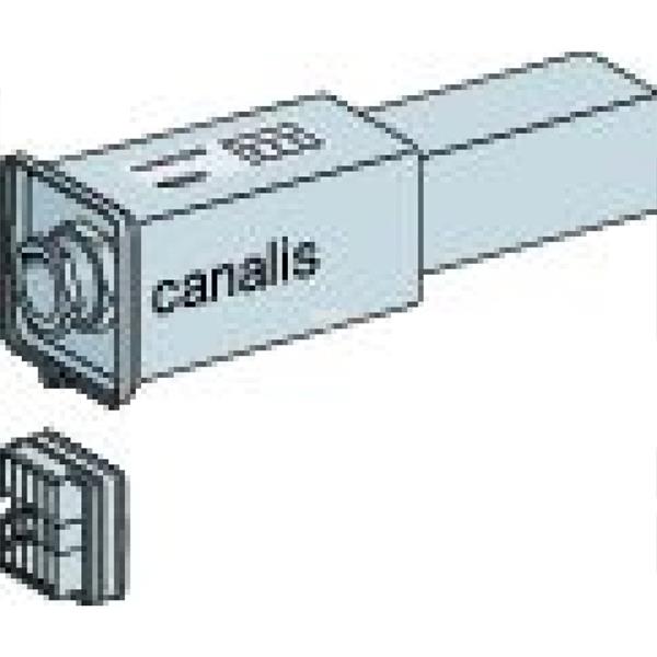 Canalis - kaseta zasilająca dla KBB - 40A - lewa - izolowane uziemienie - biały KBB40ABG4EW