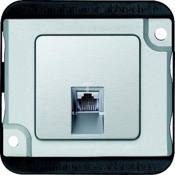 Mechanizm złącza telefonicznego RJ45, alu, zabezpieczenie przed wandalizmem MTN465760
