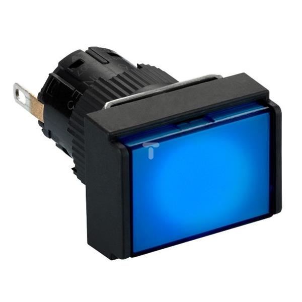 Wskaźnik św. prostokątny O16 IP65- nieb. zintegr. LED, 24 V, złącze XB6EDV6BP