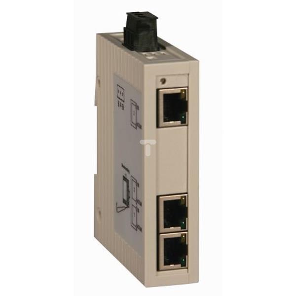 Przełącznik Ethernet TCP/IP — ConneXium — 3 porty na przewód miedziany TCSESU033FN0