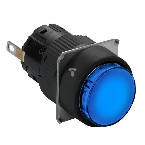 Wskaźnik św. okr. O 16, IP 65, nieb., zintegr. LED, 12 V, złącze XB6EAV6JP