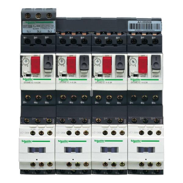 Rozrusznik DOL, TeSys GV2-DM, 4...6,3A, 24 V DC GV2DM110BD