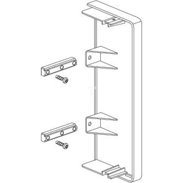 Optiline 70 Zaślepka końcowa PC/ABS metaliczne aluminium ISM11454